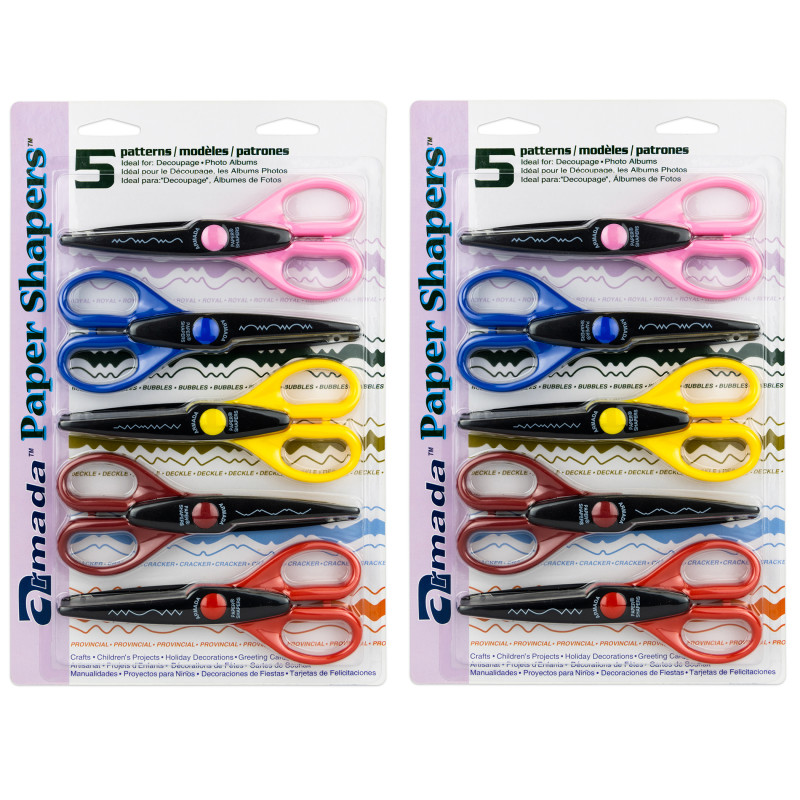 Paper+Shapers%3F%3F+Decorative+Scissors+Set+2%2C+5+Per+Set%2C+2+Sets