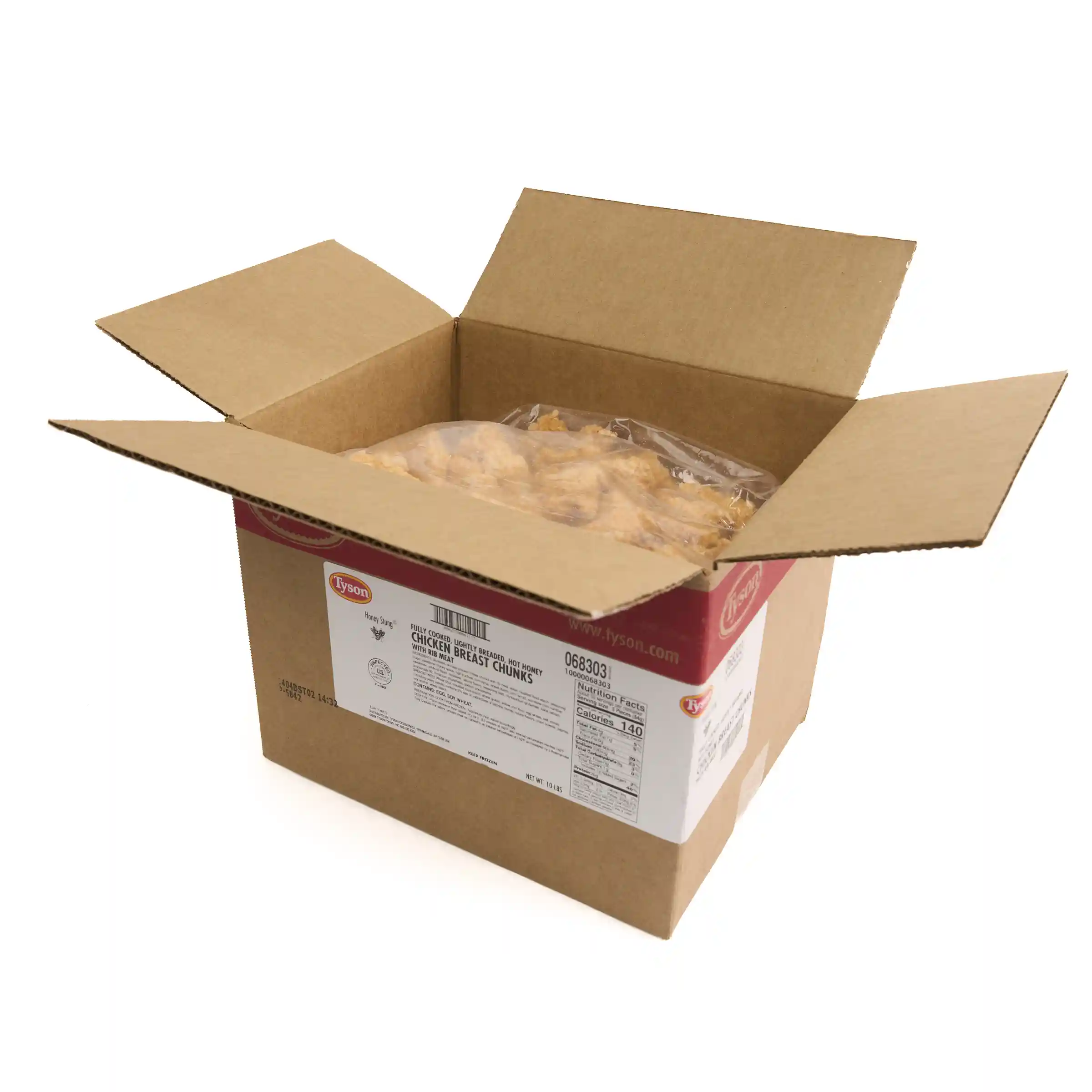 Tyson® Honey Stung® Fully Cooked Lightly Breaded Hot Honey Chicken Breast Chunks_image_4
