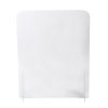 23 1/2-inch wide mobile safety guards with flat acrylic panel and two legs