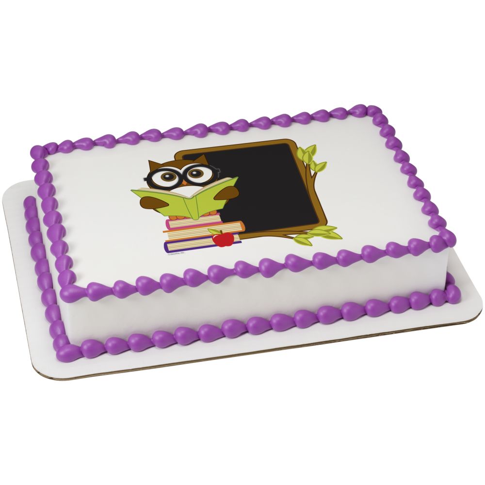 Image Cake Owl with Blackboard
