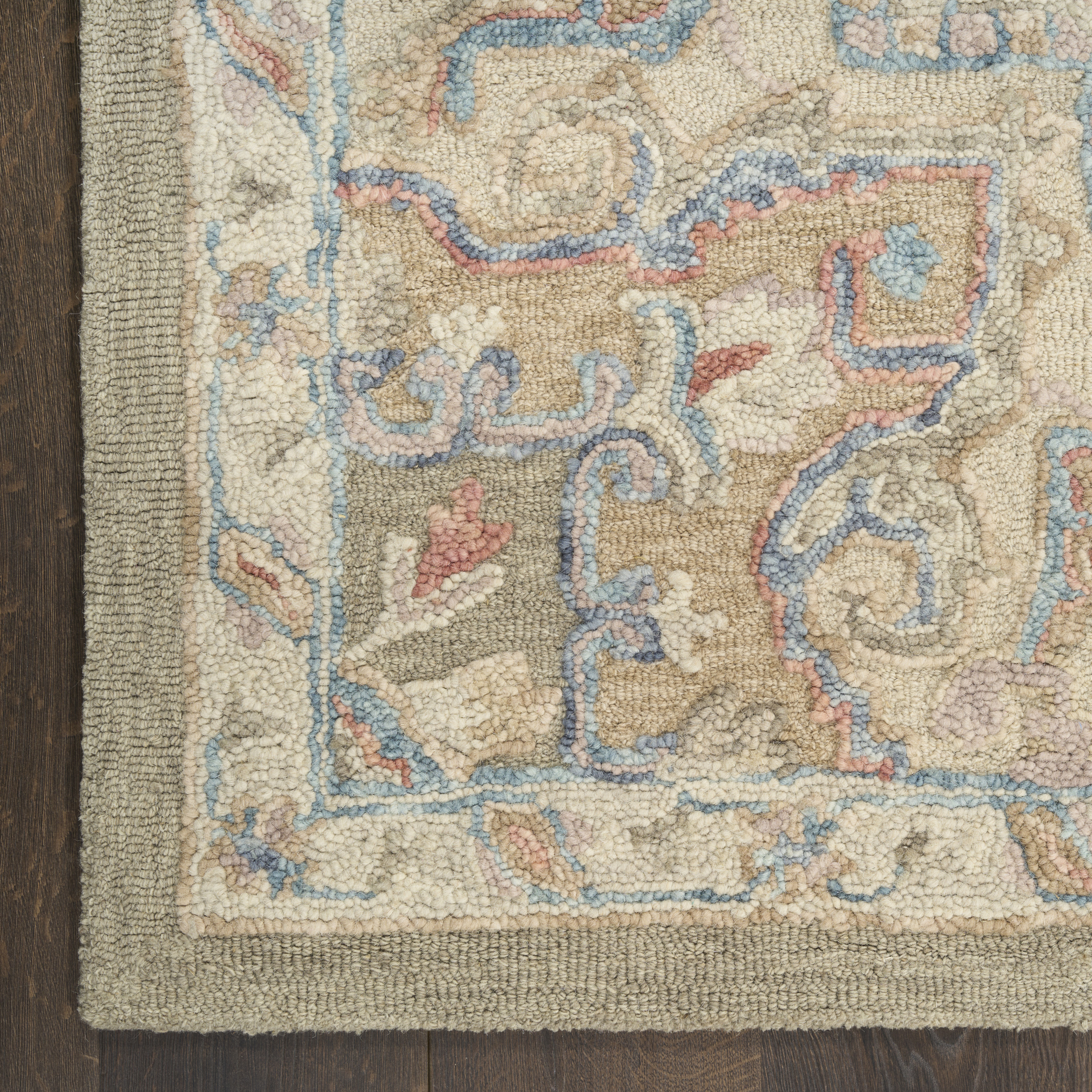 Nourison Maison 9'9" x 13'9" Green Ivory Vintage Indoor Rug