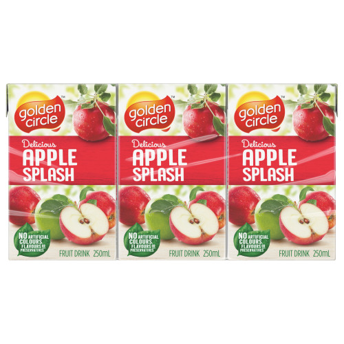  Golden Circle® Apple Splash Fruit Drink Multipack Poppers 6x250mL 
