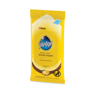 SCJ319250, SC Johnson,  Pledge Lemon Furniture Polish Wipes,  288/Case