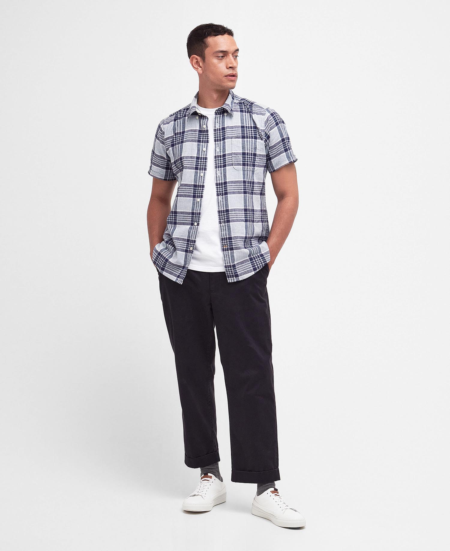Reading Tailored-Short-Sleeved Shirt image number 1