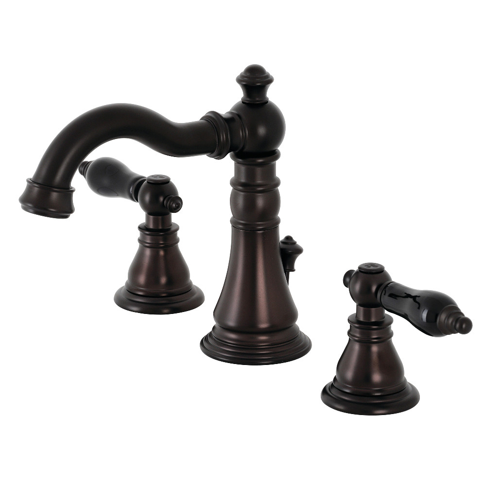 Widespread Bathroom Faucet Oil Rubbed Bronze with Pop-Up Drain, with 4 Finish Options