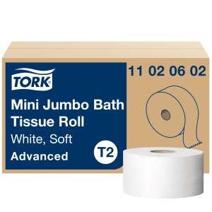 Tork, T2 Advanced Soft , 2 ply, 3.48in Bath Tissue