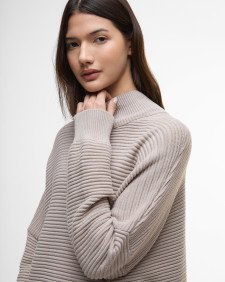 Kaia Funnel-Neck Jumper Oat