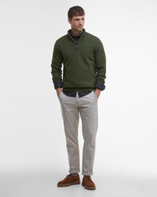 Maglione con mezza zip in lana d'agnello Essential 