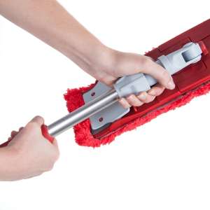 Unger, Restroom Complete Microfiber Mop Pack, 16"W, Red