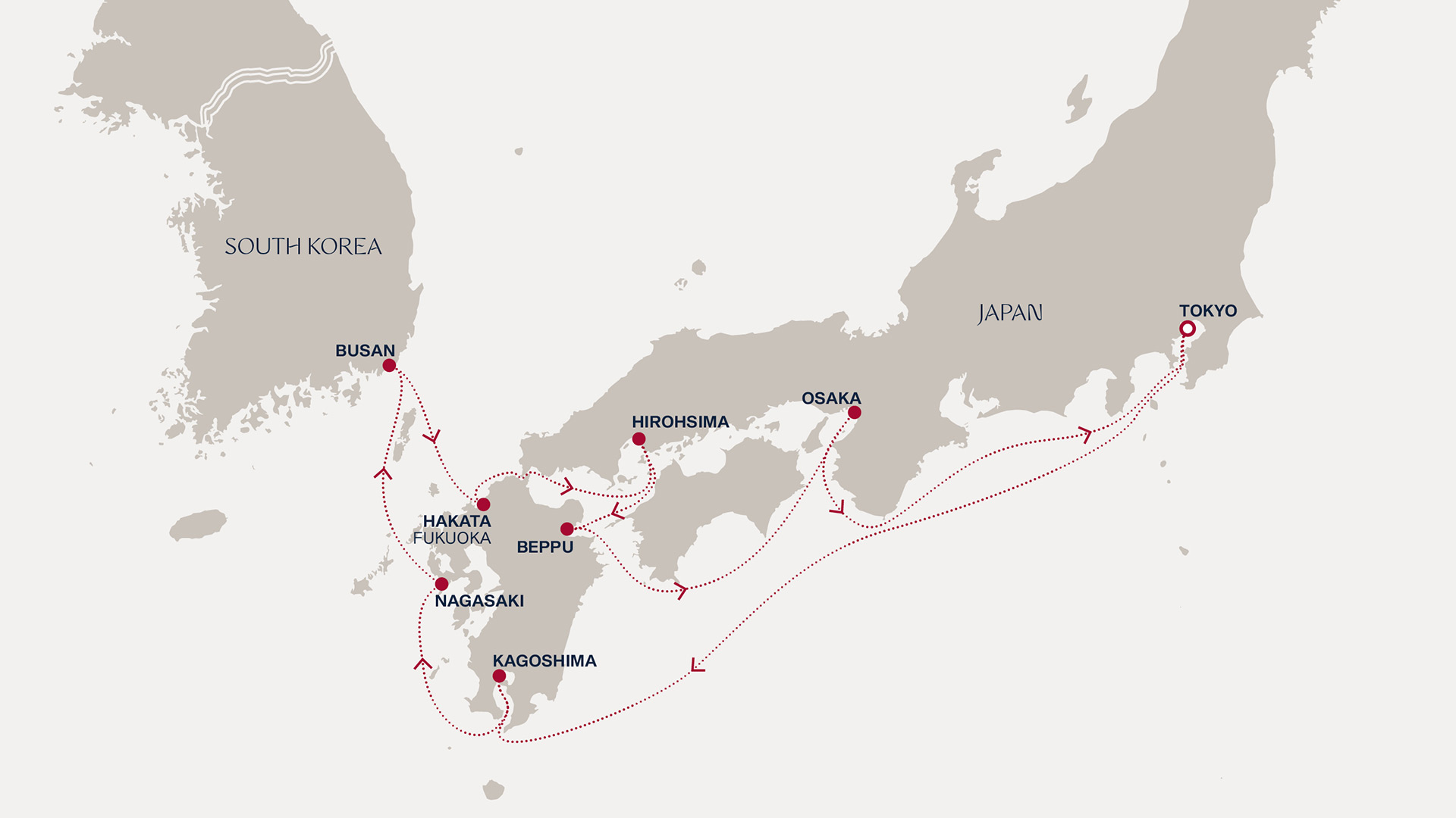 Itinerary map