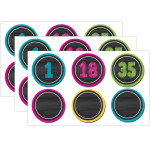 Teacher Created Resources&reg; Chalkboard Brights Numbers Magnetic Accents, 42 Pieces Per Pack, 3 Packs TCR77280-3