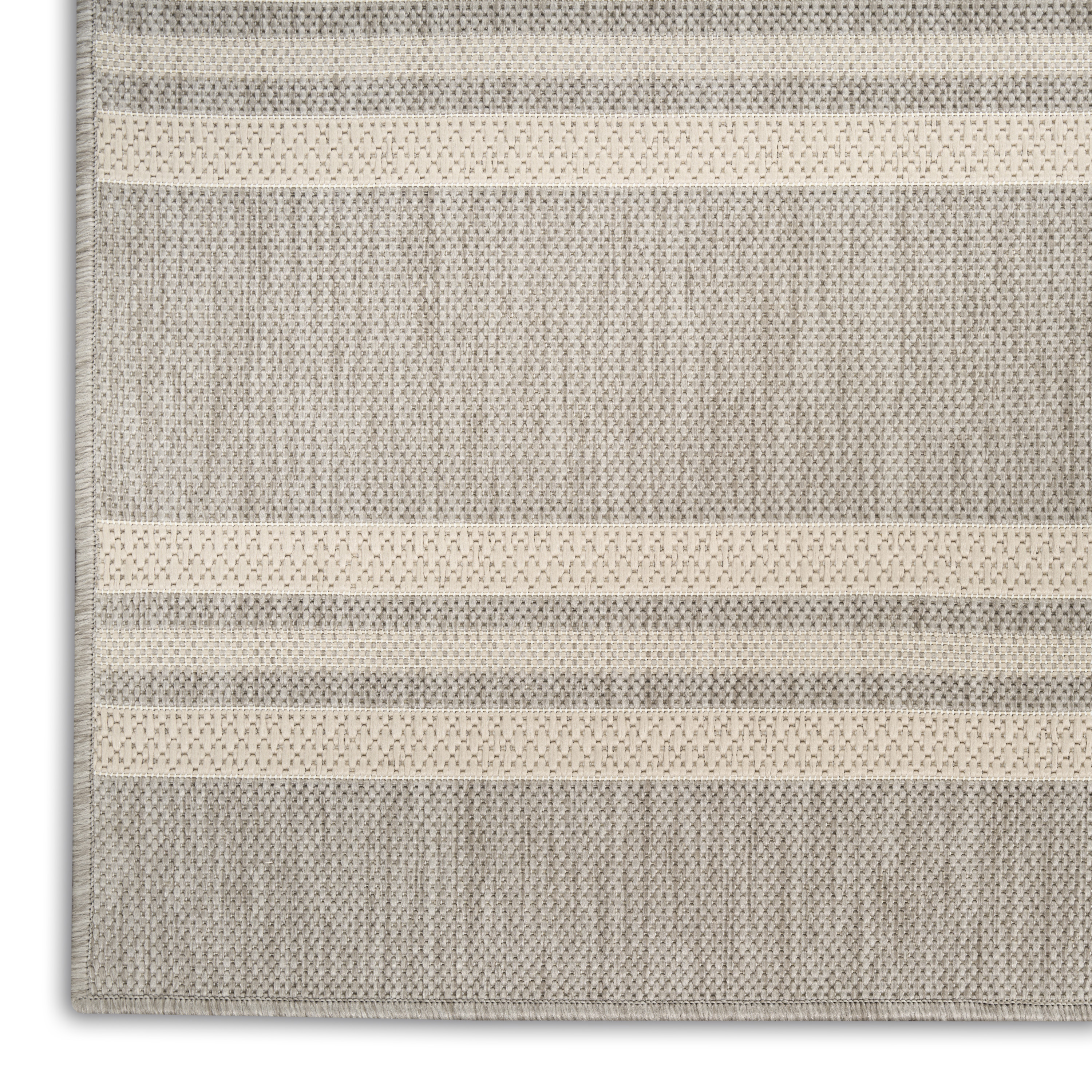 Nourison Horizon Indoor/Outdoor 5' x 7' Grey Modern Rug