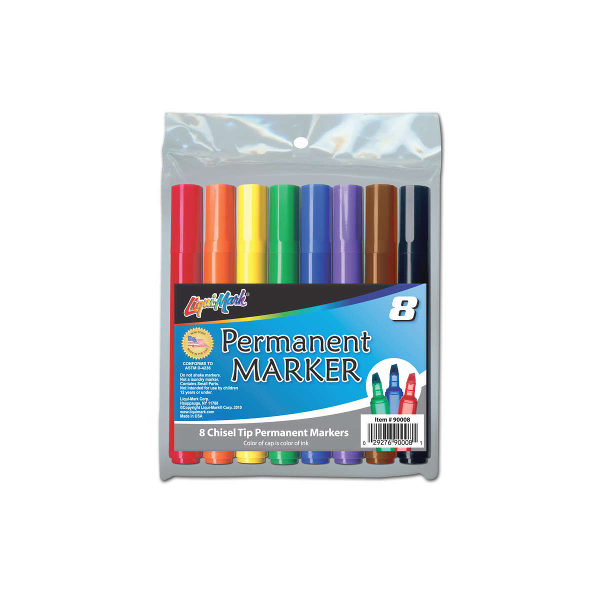 LiquiMark® Permanent Markers, 8color set LMC90008