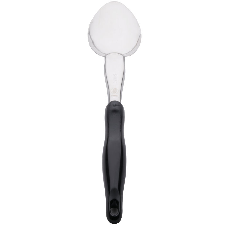 14-inch Stainless steel solid basting spoon with Ergo Grip™ black handle