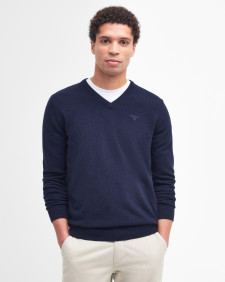 Essential V-Neck Jumper Classic Navy