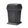 RUB917188BK, Rubbermaid Commercial,  Ranger Container with 2 Doors, 45 gal, Plastic, Black