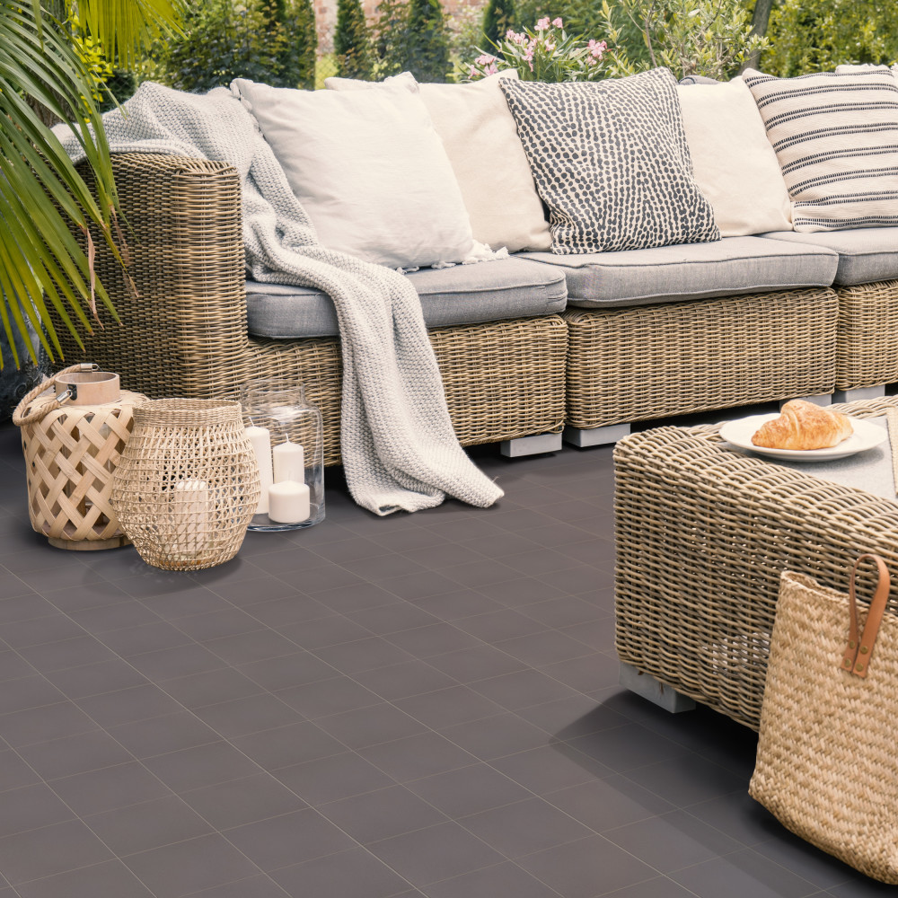 Quarry Black 6 in. x 6 in. Ceramic Floor and Wall Tile