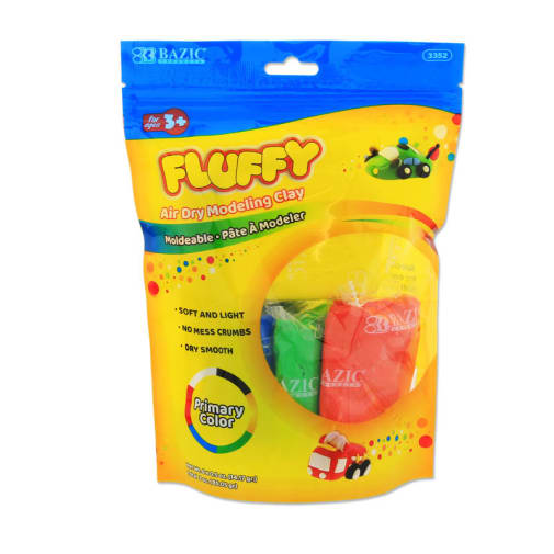 Primary Color Air Dry Modeling Clay (0.5 oz.) 6 colors