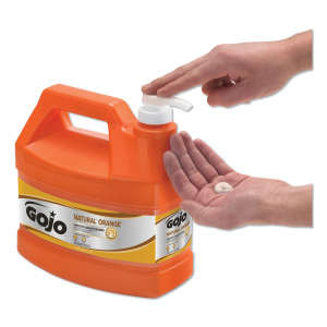 Gojo, NATURAL* ORANGE™ Smooth Hand Cleaner Gel Soap,  1 gal Bottle