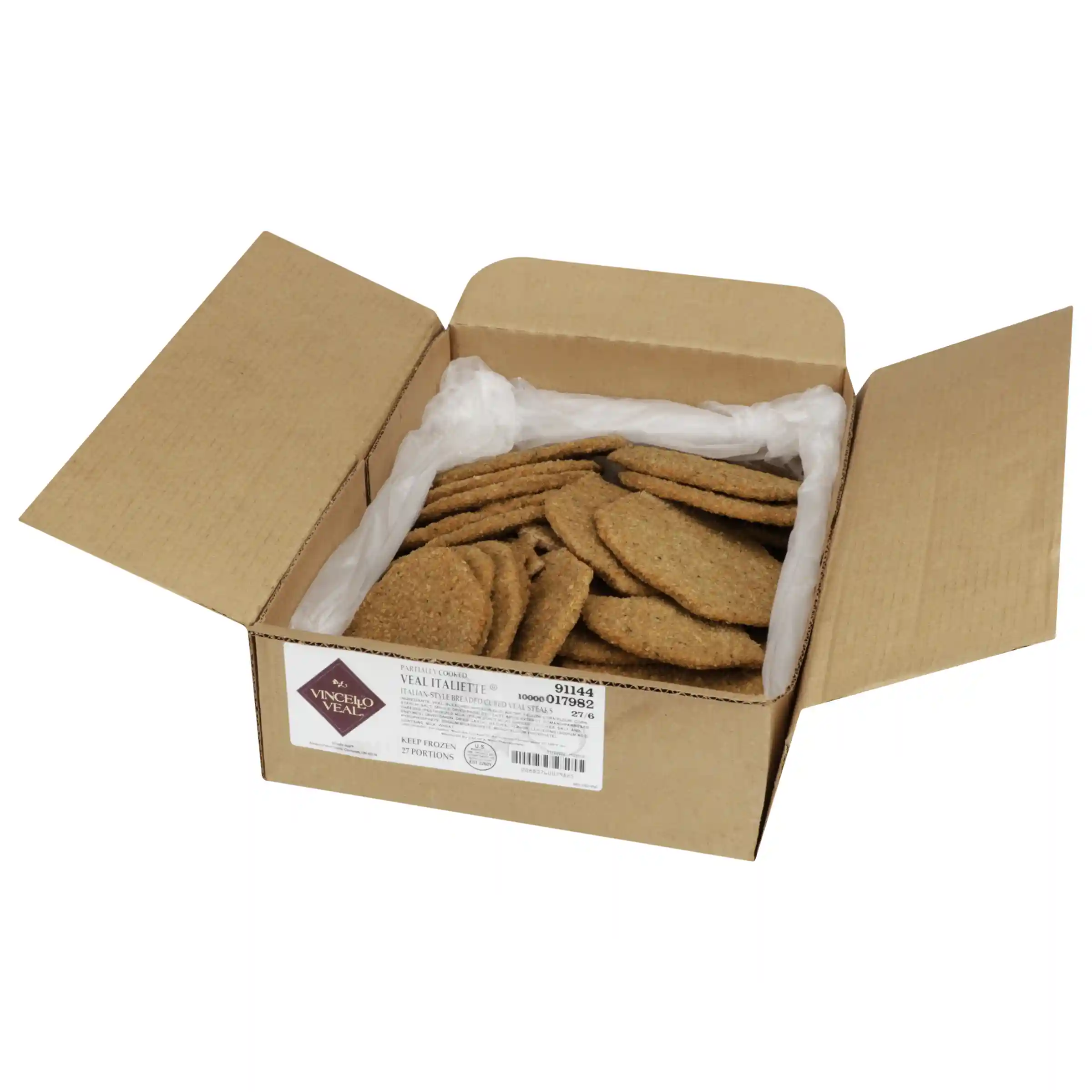 Vincello Veal® It's The Veal Thing® Gold Label Partially Cooked Breaded Italian Style Veal Steaks, 6 oz_image_4