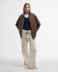 Esther Waxed Jacket Tan/Dress Tartan