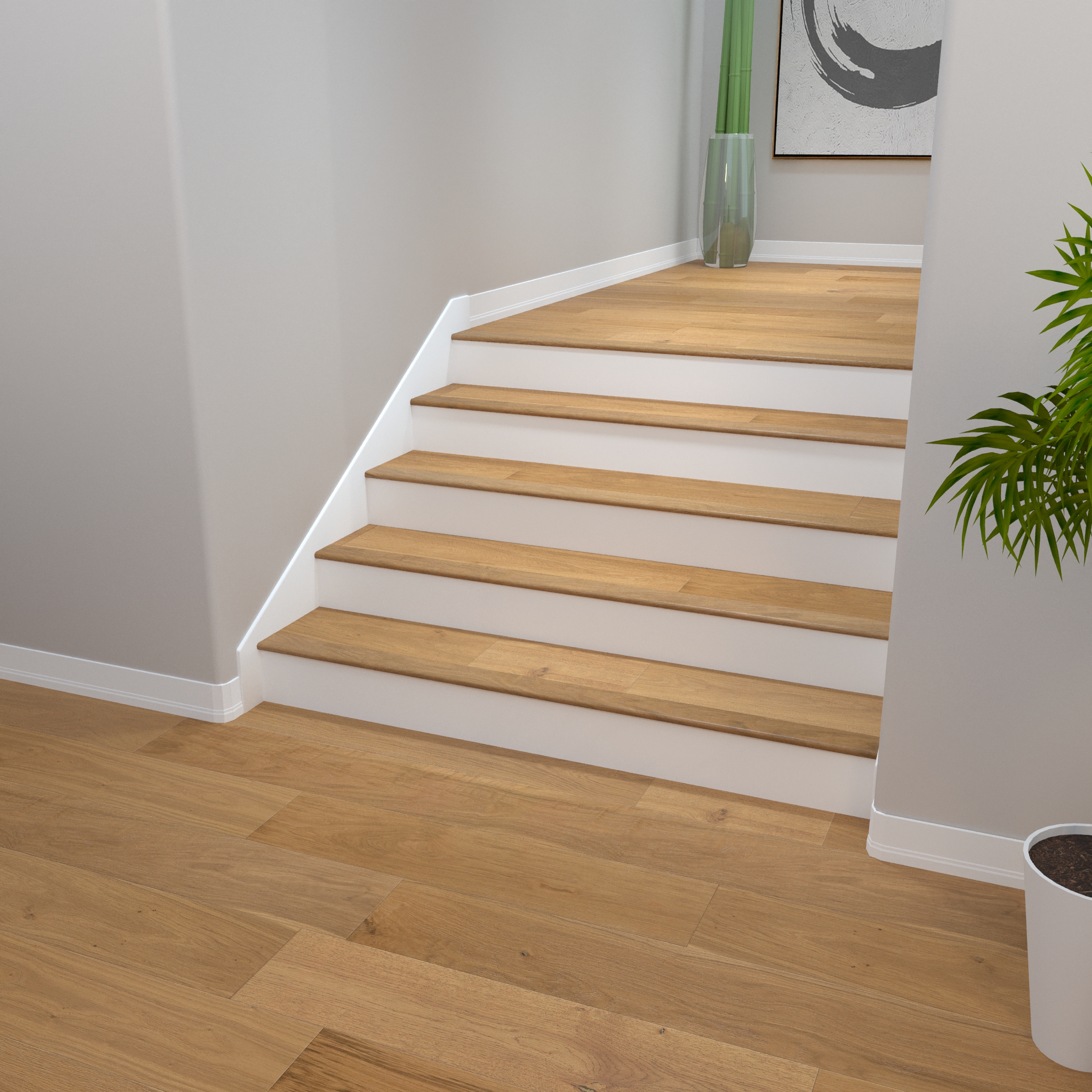 Vintage Vine Cali Hardwoods Stair Nosing Flush view 2