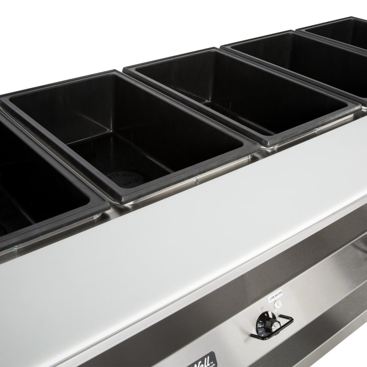 120-volt 2400-watt five-well Servewell® stainless steel hot-food table