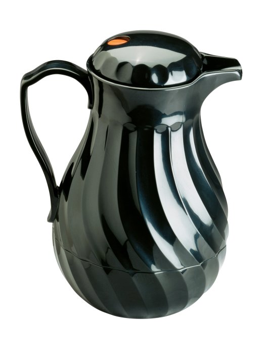 10-ounce Swirlserve® hot-n-cold insulated beverage server in black