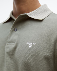 Marlton Tailored Short-Sleeved Polo Shirt Green Slate