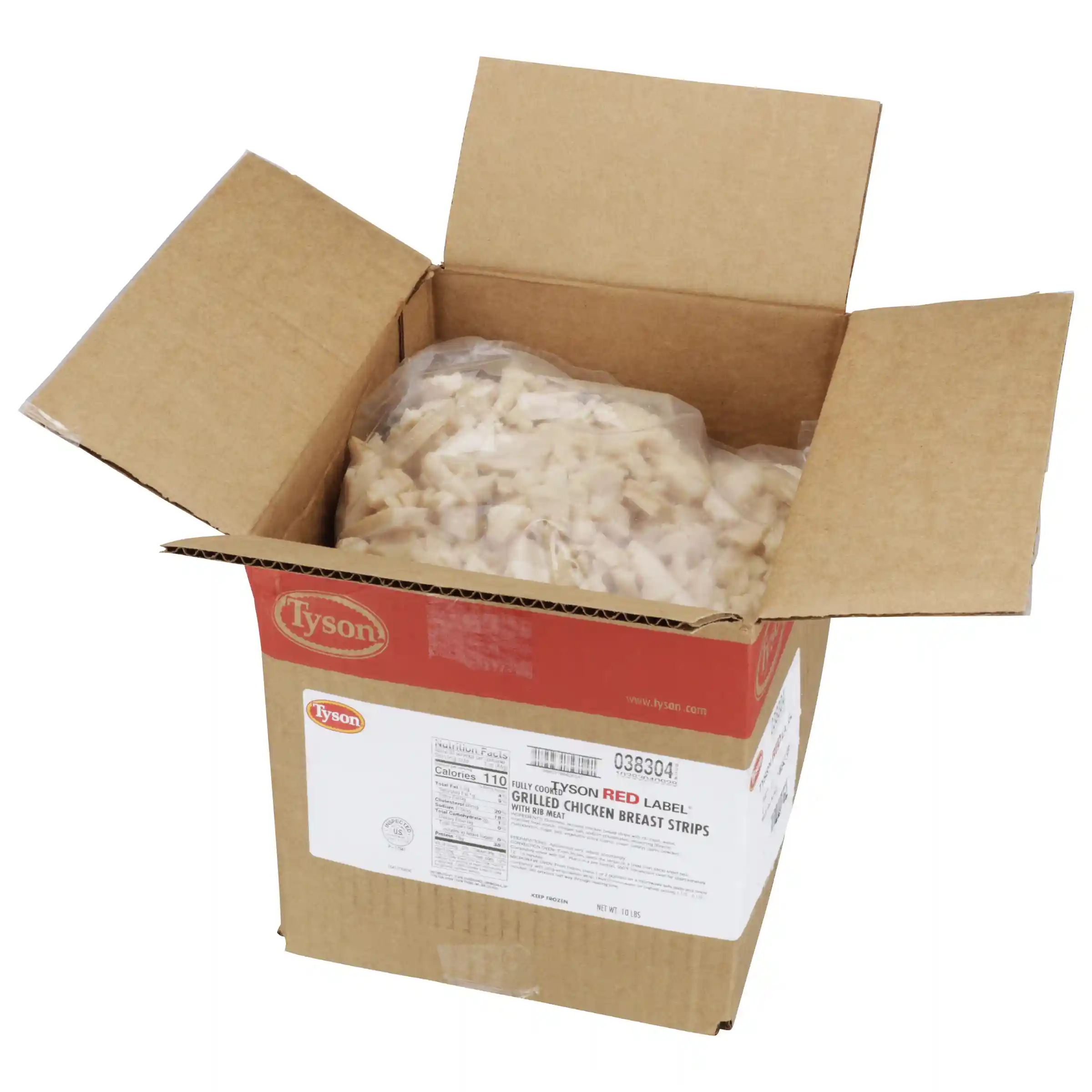 Tyson Red Label® Fully Cooked Unbreaded Grilled Chicken Breast Strips, Small  _image_4