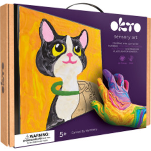 Clay-by-Number Cat Air-Dry Clay Art Kit