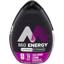 MiO Energy Acai Berry Storm Liquid Water Enhancer Caffeine & B Vitamins, 1.62 fl oz Bottle