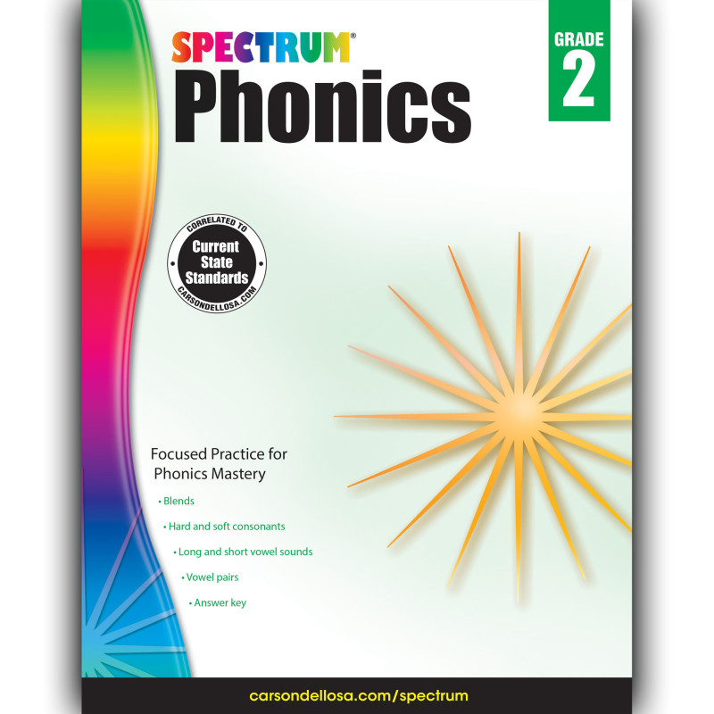 Phonics Workbook, Grade 2, Paperback