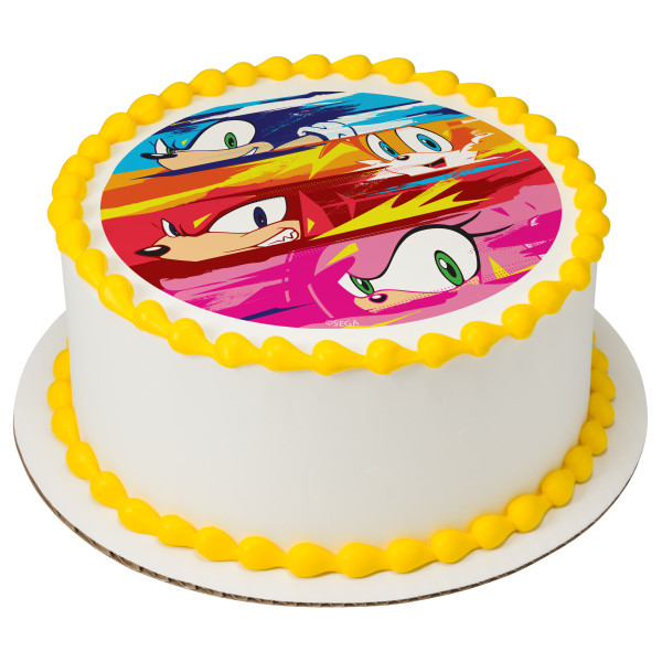 Sonic Life in the Fast Lane PhotoCake® Edible Image®
