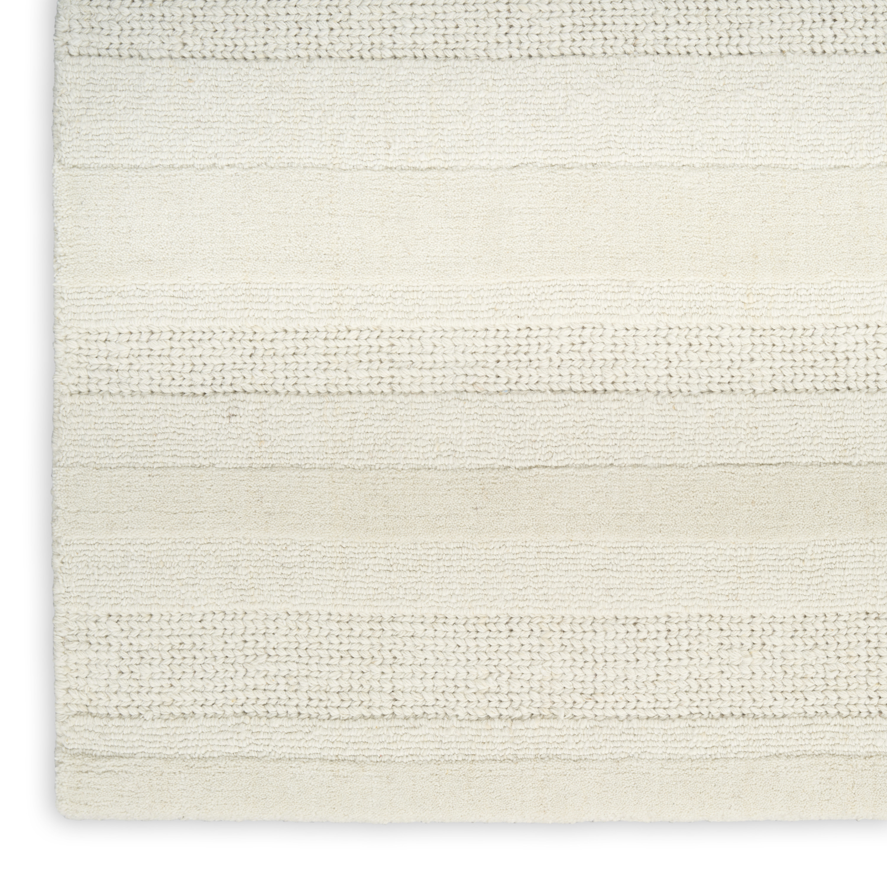 DKNY Pure Multi Weave 5'3" x 7'3" Ivory Contemporary Indoor Rug