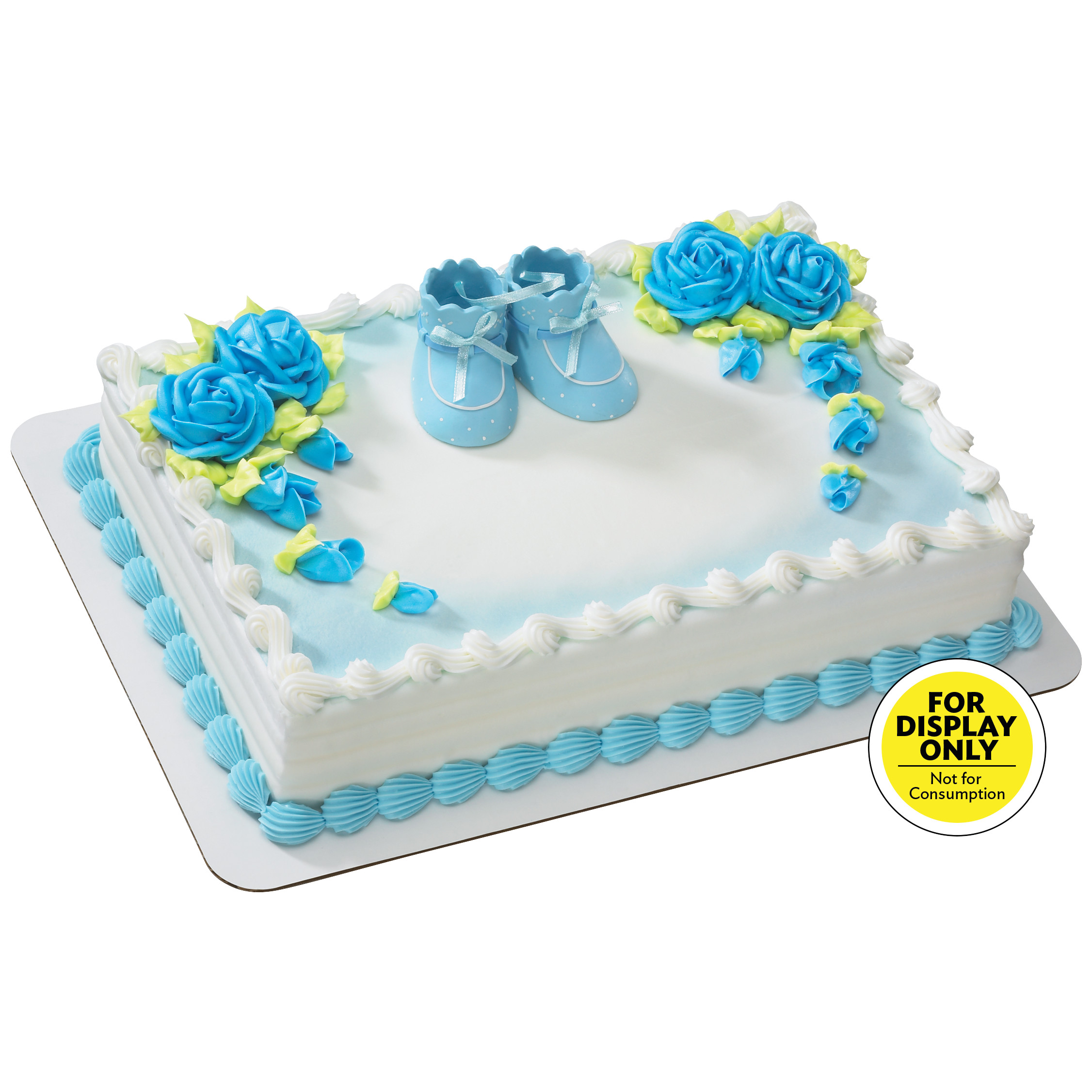 Blue Baby Booties Decoset Decodisplay Cake DecoPac