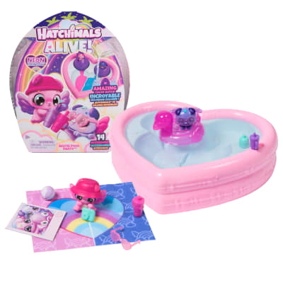 Hatchimals Alive, Neon Rainbow Bestie Pool Party