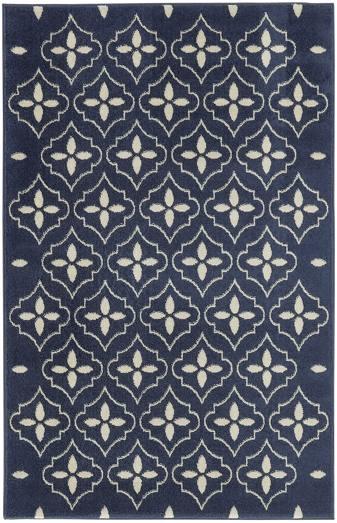 Nourison Nourison Essentials 4' x 6' Navy Ivory Modern Rug