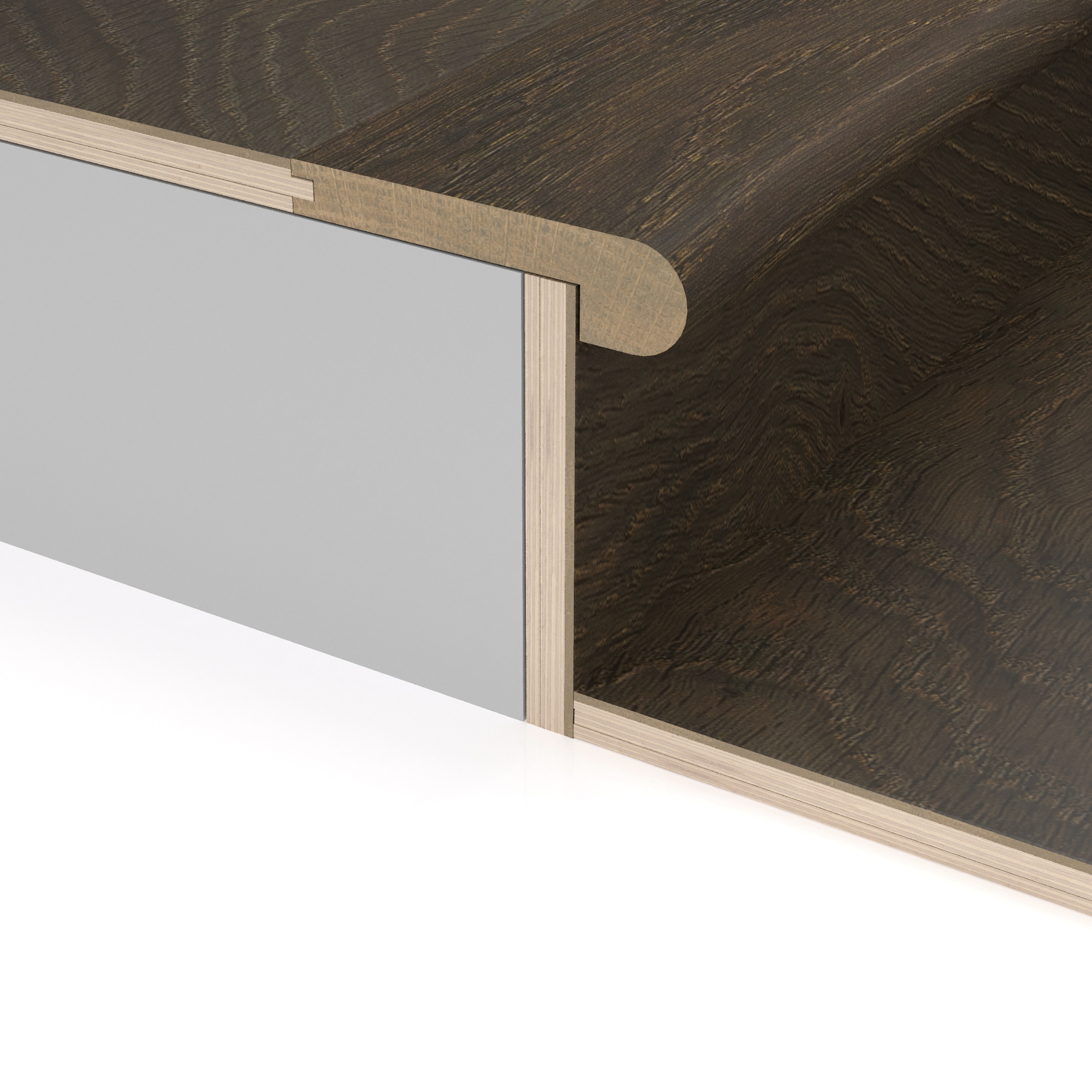 Tannin Ember First Press Stair Nosing Flush view 3