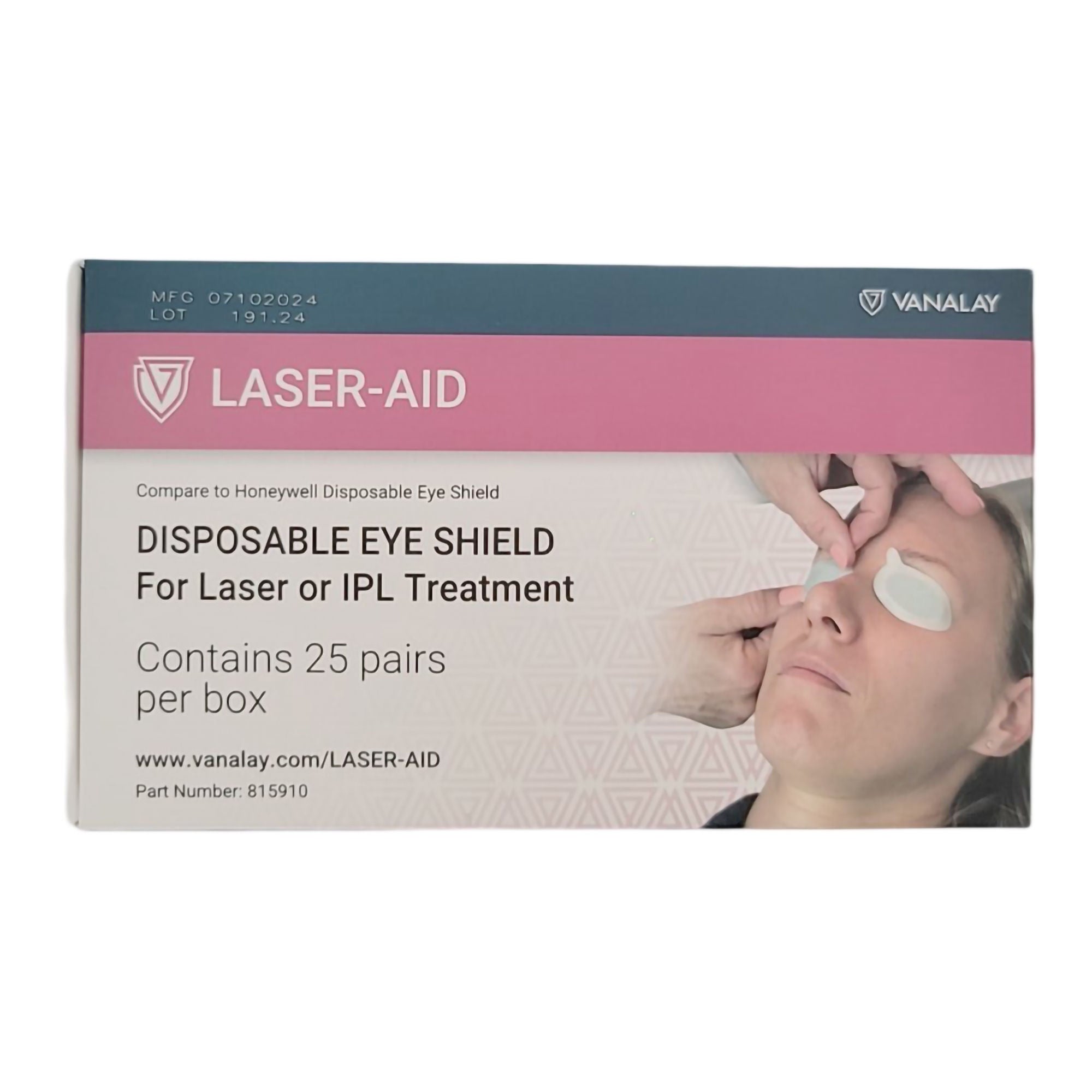 Laservision USA LP SHIELD, EYE DISP F/LASER OR IPL TRTMT (25/BX 100BX/CS)