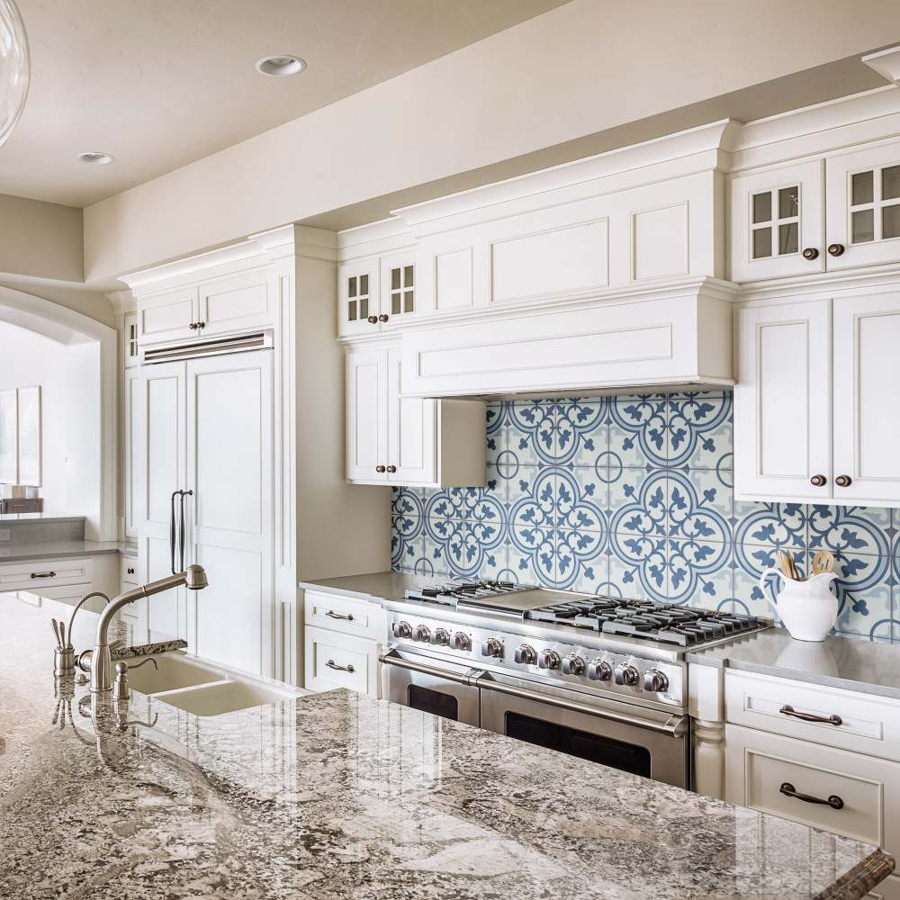 Caprice Pastel Loop 7-7/8 in. x 7-7/8 in. Porcelain Floor and Wall Tile ...