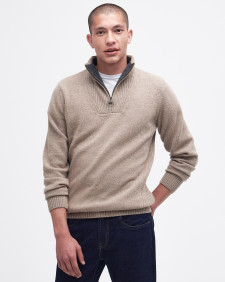 Nelson Essential Half-Zip Jumper Stone