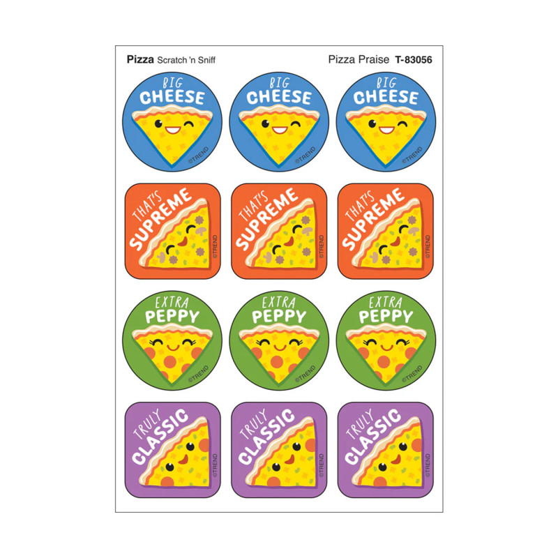 Pizza Praise, Pizza Scent Scratch 'n Sniff Stinky Stickers®, Pack of 48