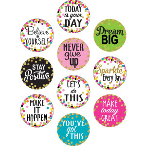 Confetti Positive Sayings Accents
