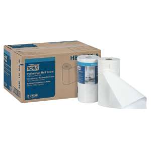 Tork, Perforated, 157.5ft Kitchen Roll Towel, 2 ply, White