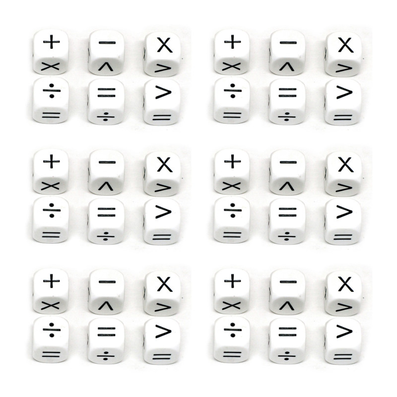 Operators Dice, 6 Per Set, 6 Sets