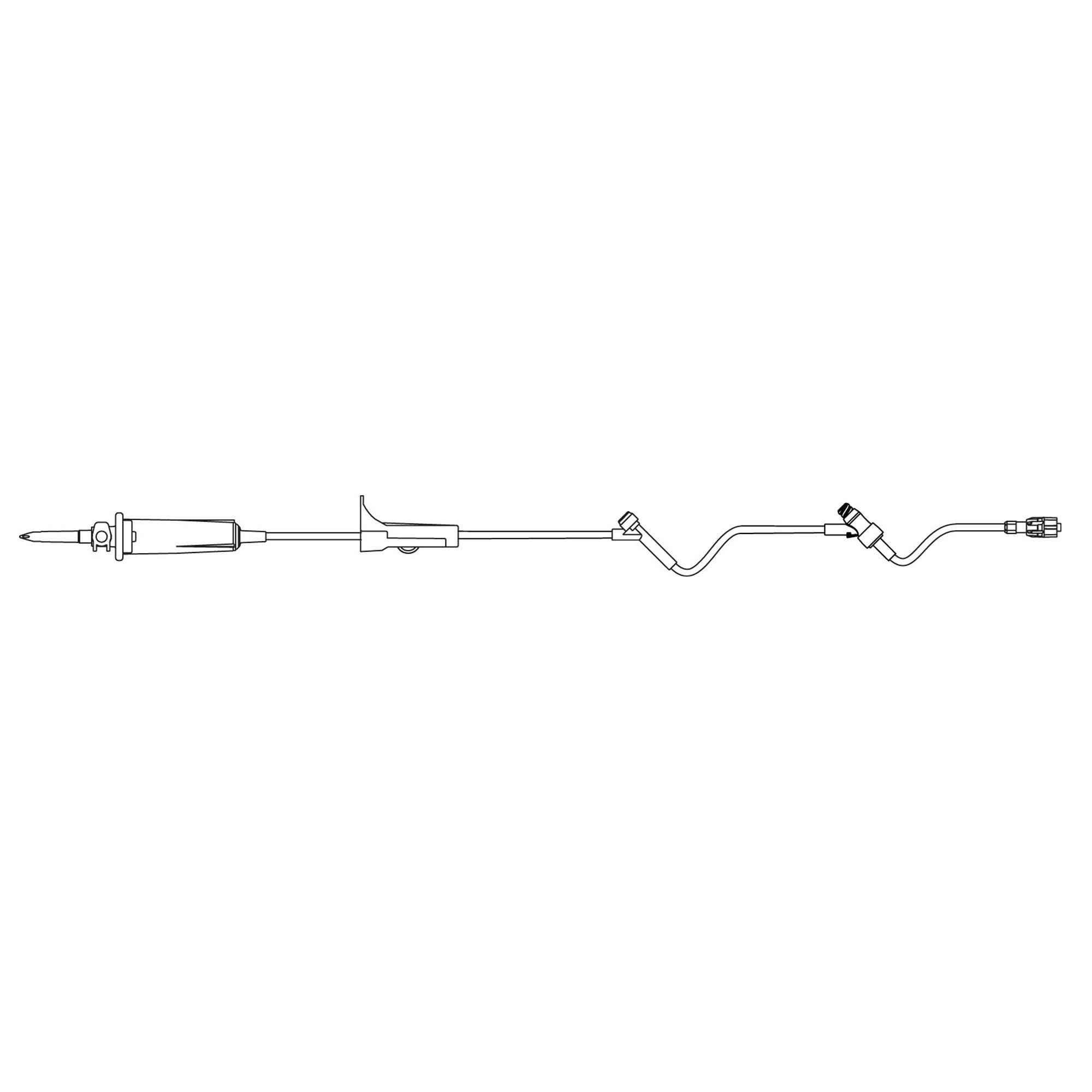 B. Braun IV ADMIN SET, SAFELINE SAFEDAYINJ/LL 10DRP 88" (50/CS)
