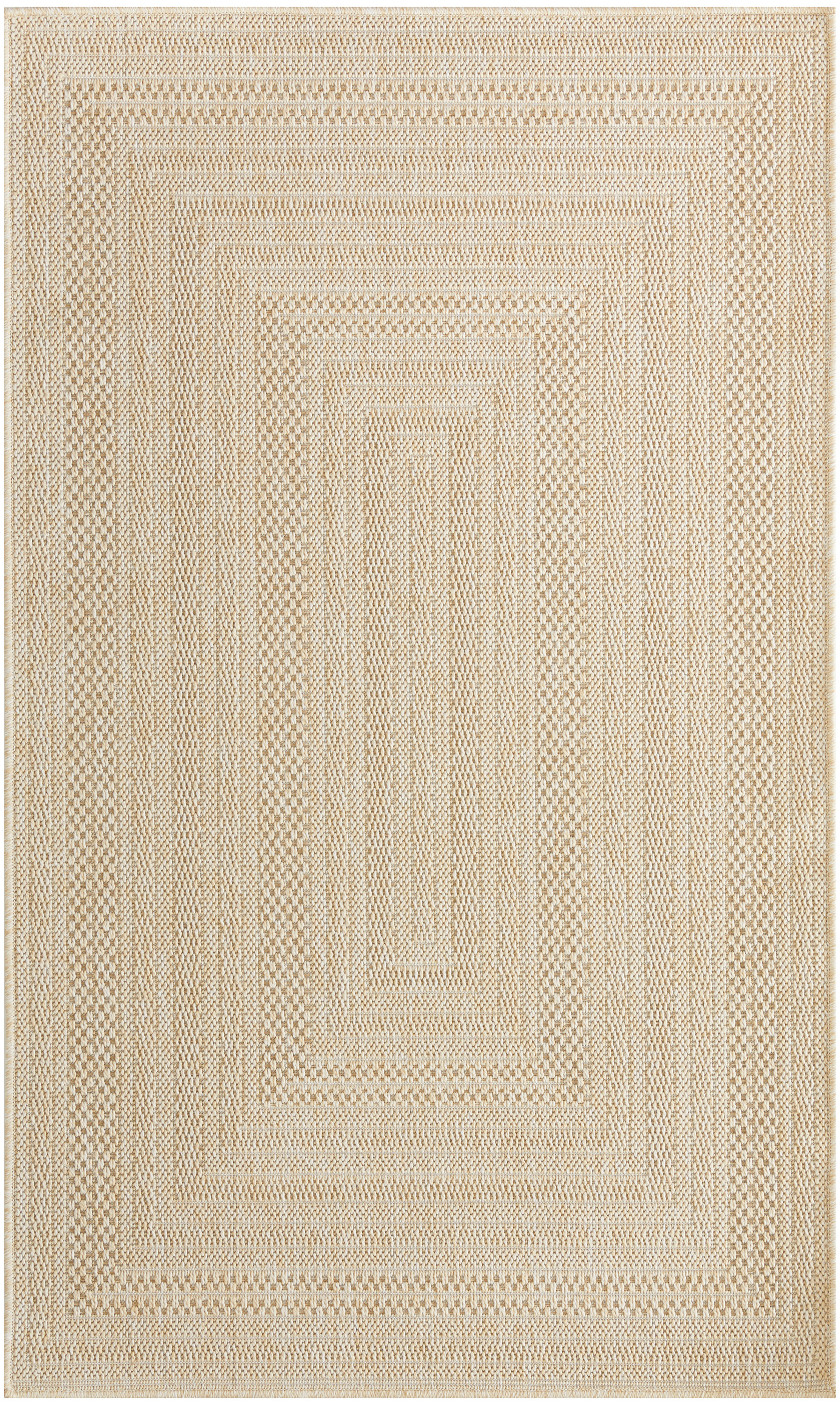 Nourison Tulum 3' x 5' Cream Outdoor Rug