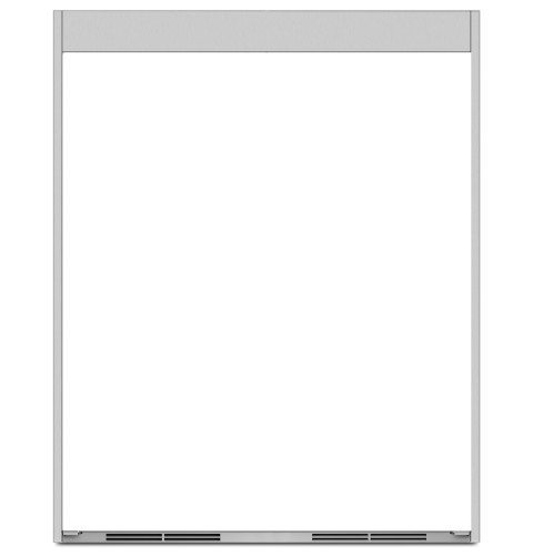 84” Height Dual Installation Trim Kit for All Freezer All Refrigerator Pair, Stainless Steel