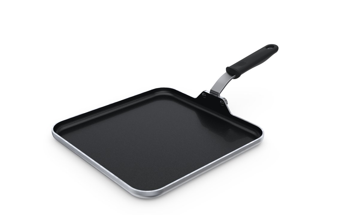 12-inch Tribute® 3-ply griddle with CeramiGuard® II nonstick coating and silicone handle